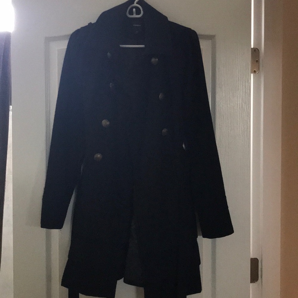 Black Express wool dress jacket size Medium